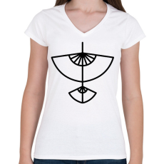 PRINTFASHION Aang avatar - Női V-nyakú póló - Fehér