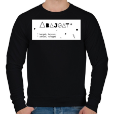 PRINTFASHION Abajgat - Férfi pulóver - Fekete férfi pulóver, kardigán