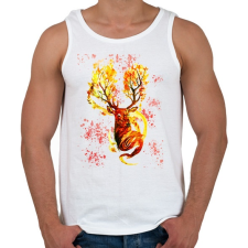 PRINTFASHION ABSTRACT DEER - Férfi atléta - Fehér atléta, trikó