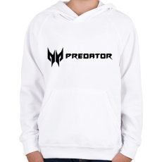 PRINTFASHION Ace Predator logo - Gyerek kapucnis pulóver - Fehér