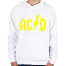 PRINTFASHION ACID - Gyerek kapucnis pulóver - Fehér gyerek pulóver, kardigán