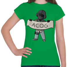 PRINTFASHION ACOG - Női póló - Zöld