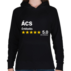 PRINTFASHION Ács Értékelés ***** 5.0 (69 értékelés) - Női kapucnis pulóver - Fekete