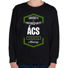PRINTFASHION Ács prémium minőség - Gyerek pulóver - Fekete gyerek pulóver, kardigán