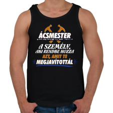 PRINTFASHION Ácsmester - Férfi atléta - Fekete atléta, trikó