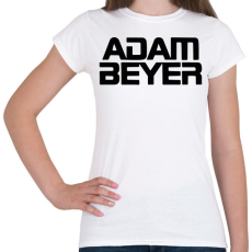 PRINTFASHION Adam Beyer black - Női póló - Fehér