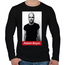PRINTFASHION Adam Beyer - Férfi hosszú ujjú póló - Fekete