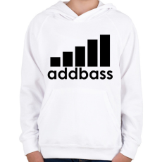 PRINTFASHION Addbass - Parody - Gyerek kapucnis pulóver - Fehér