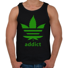 PRINTFASHION addict - Férfi atléta - Fekete atléta, trikó