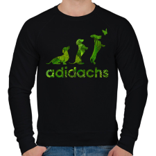 PRINTFASHION Adidachs #1 - Férfi pulóver - Fekete férfi pulóver, kardigán