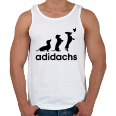 PRINTFASHION Adidachs - Férfi atléta - Fehér
