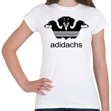 PRINTFASHION Adidachs - Női póló - Fehér női póló