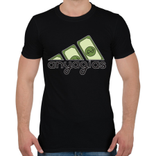 PRINTFASHION adidas anyagias - Férfi póló - Fekete férfi póló