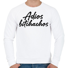 PRINTFASHION Adios bitchachos - Férfi pulóver - Fehér férfi pulóver, kardigán