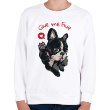 PRINTFASHION Adj egy ötöst - Gyerek pulóver - Fehér gyerek pulóver, kardigán