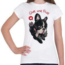 PRINTFASHION Adj egy ötöst - Női póló - Fehér női póló
