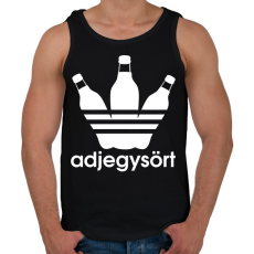 PRINTFASHION Adjegysört - Férfi atléta - Fekete