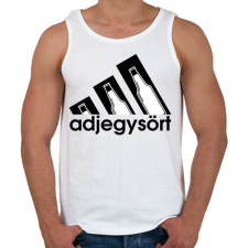 PRINTFASHION adjegysört márkaparódia - Férfi atléta - Fehér atléta, trikó