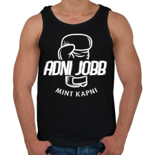 PRINTFASHION Adni jobb mint kapni - Férfi atléta - Fekete atléta, trikó