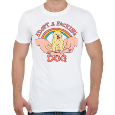 PRINTFASHION Adopt a dog - Férfi póló - Fehér férfi póló