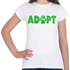 PRINTFASHION Adoptálás - Női póló - Fehér női póló