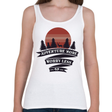 PRINTFASHION Adventure - Női atléta - Fehér női trikó