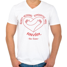 PRINTFASHION Ady Endre - Itthon - Férfi V-nyakú póló - Fehér férfi póló