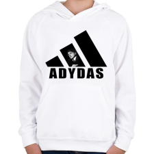 PRINTFASHION Adydas - Gyerek kapucnis pulóver - Fehér gyerek pulóver, kardigán