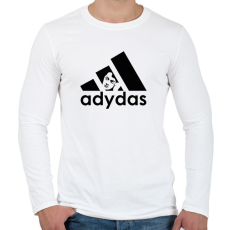PRINTFASHION Adydas - Márka paródia - Férfi hosszú ujjú póló - Fehér
