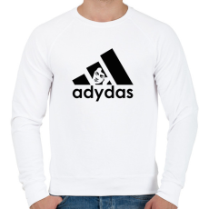PRINTFASHION Adydas - Márka paródia - Férfi pulóver - Fehér