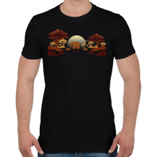 PRINTFASHION Afrika - Férfi póló - Fekete férfi póló