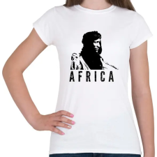 PRINTFASHION Afrika - Női póló - Fehér női póló