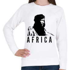 PRINTFASHION Afrika - Női pulóver - Fehér