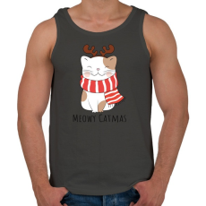 PRINTFASHION Agancsos cica - Férfi atléta - Sötétszürke