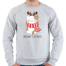 PRINTFASHION Agancsos cica - Férfi pulóver - Sport szürke férfi pulóver, kardigán