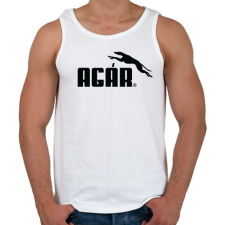 PRINTFASHION Agár / greyhound logó (fekete) - Férfi atléta - Fehér atléta, trikó