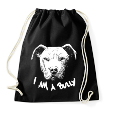 PRINTFASHION Agresszív pitbull - Sportzsák, Tornazsák - Fekete tornazsák