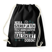PRINTFASHION Agresszív szerepjátékos - Sportzsák, Tornazsák - Fekete tornazsák