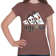 PRINTFASHION agy..érgörcs adidas 2 - Női póló - Mogyoróbarna