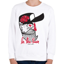 PRINTFASHION Agyas - Gyerek pulóver - Fehér gyerek pulóver, kardigán