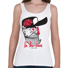 PRINTFASHION Agyas - Női atléta - Fehér női trikó