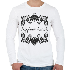 PRINTFASHION Agyfaszt kapok - Férfi hosszú ujjú póló - Fehér férfi póló