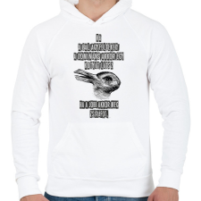 PRINTFASHION agyfélteke probléma kutya ws zsiráf - Férfi kapucnis pulóver - Fehér férfi pulóver, kardigán
