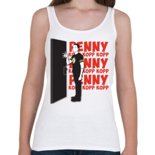 PRINTFASHION Agymenők - Női atléta - Fehér női trikó