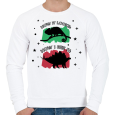 PRINTFASHION Ahogy én látom - Férfi pulóver - Fehér