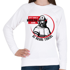 PRINTFASHION Ahol az ördög táncol - Női pulóver - Fehér