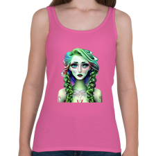 PRINTFASHION AI_Android_Lány_1 - Női atléta - Rózsaszín női trikó