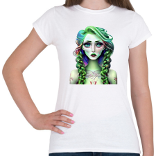 PRINTFASHION AI_Android_Lány_1 - Női póló - Fehér női póló