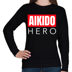 PRINTFASHION AIKIDO HERO - Női pulóver - Fekete