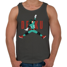 PRINTFASHION Air Deku - Férfi atléta - Sötétszürke atléta, trikó